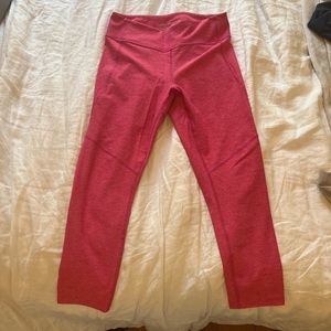 hot pink outdoor voices 3/4 leggings size L